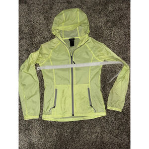 Women's The North Face XS Neon Yellow Windbreaker Jacket
